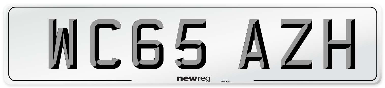 WC65 AZH Number Plate from New Reg
